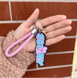 BTS BT21 Braided rope rubber k...