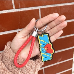 BTS BT21 Braided rope rubber k...