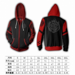 RWBY Hoodie zipper sweater coa...