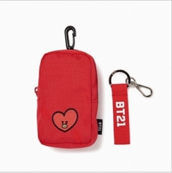 BTS BT21 Coin Purse Card Bag W...