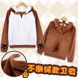 Shiba Inu Brown hooded pullove...