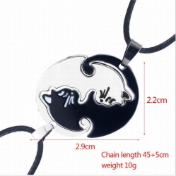 Couple cat Necklace pendant pr...