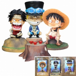 One Piece a set of 3 Boxed Fig...