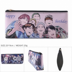 BTS Zipper Pencil Bag 20X9CM 2...