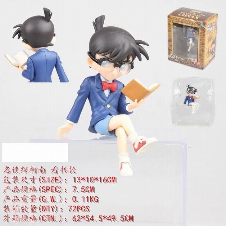 Detective conan Reading Boxed Figure Decoration 7.5-10.5CM a box of 60