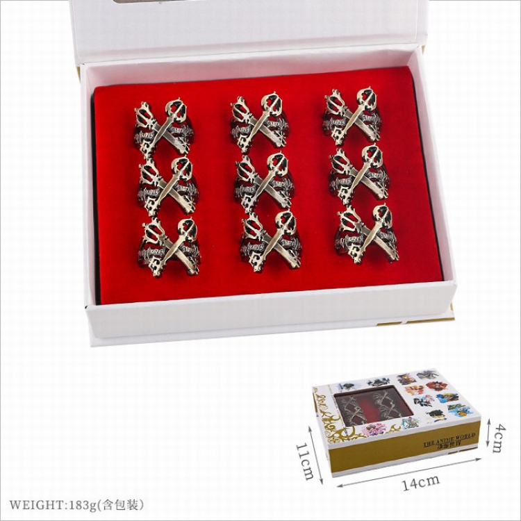 kingdom hearts Openwork ring price for 9 pcs style B