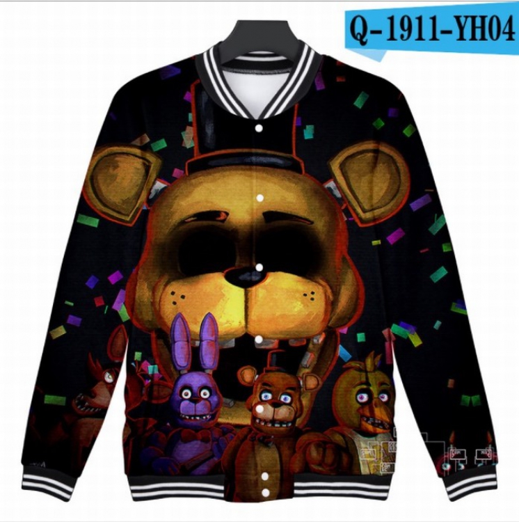 Five Nights at Freddys 3D Long sleeve Coat Sweatshirt Hoodie 9 sizes from XXS to XXXXL price for 2 pcs Style B