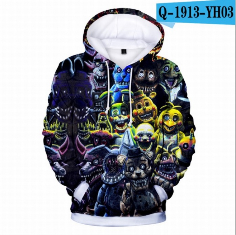 Five Nights at Freddys Long sleeve Sweatshirt Hoodie 9 sizes from XXS to XXXXL price for 2 pcs Style D