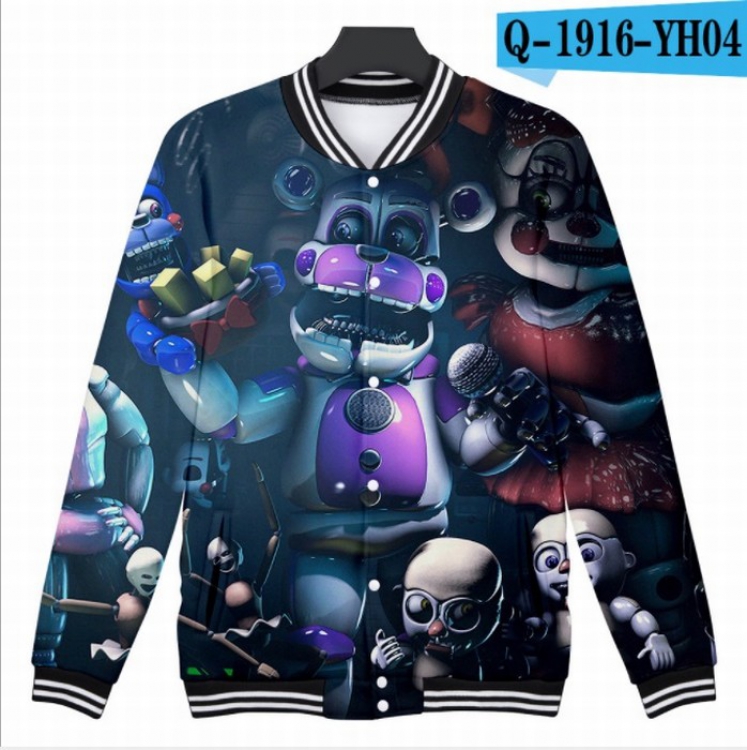Five Nights at Freddys 3D Long sleeve Coat Sweatshirt Hoodie 9 sizes from XXS to XXXXL price for 2 pcs Style G