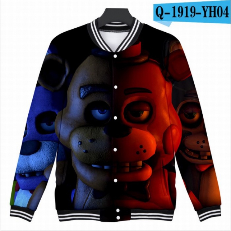 Five Nights at Freddys 3D Long sleeve Coat Sweatshirt Hoodie 9 sizes from XXS to XXXXL price for 2 pcs Style J