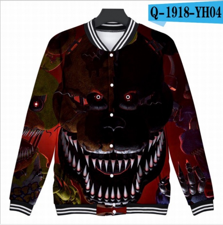 Five Nights at Freddys 3D Long sleeve Coat Sweatshirt Hoodie 9 sizes from XXS to XXXXL price for 2 pcs Style I