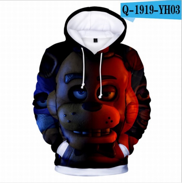 Five Nights at Freddys Long sleeve Sweatshirt Hoodie 9 sizes from XXS to XXXXL price for 2 pcs Style J