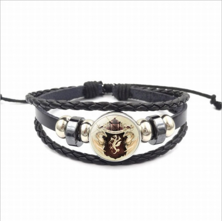 Game of Thrones XL1609 Multilayer woven leather bracelet price for 5 pcs 26CM 15G