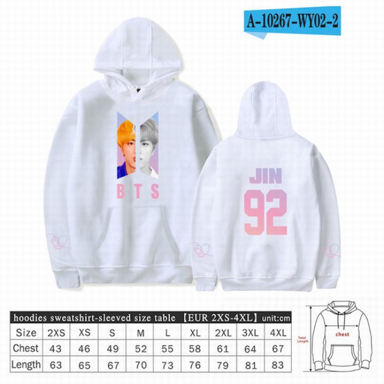 BTS Long sleeve Sweatshirt Hoodie 9 sizes from XXS to XXXXL price for 2 pcs preorder 3 days Style 39