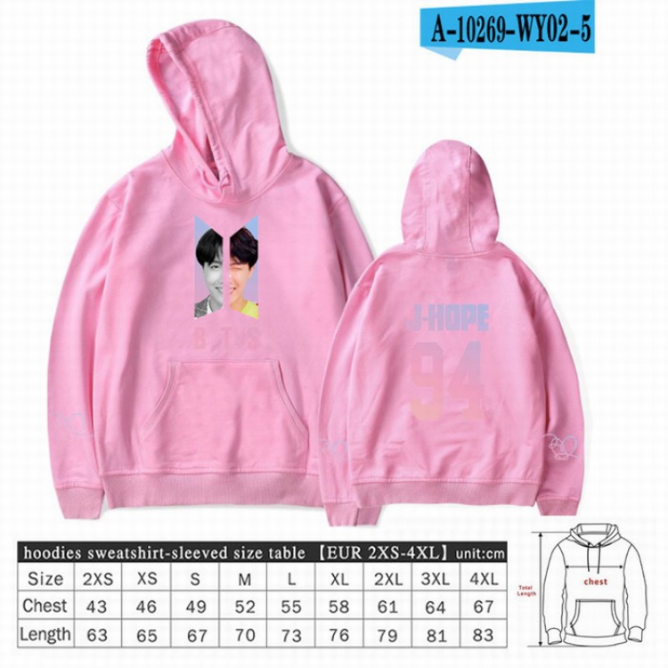 BTS Long sleeve Sweatshirt Hoodie 9 sizes from XXS to XXXXL price for 2 pcs preorder 3 days Style 26