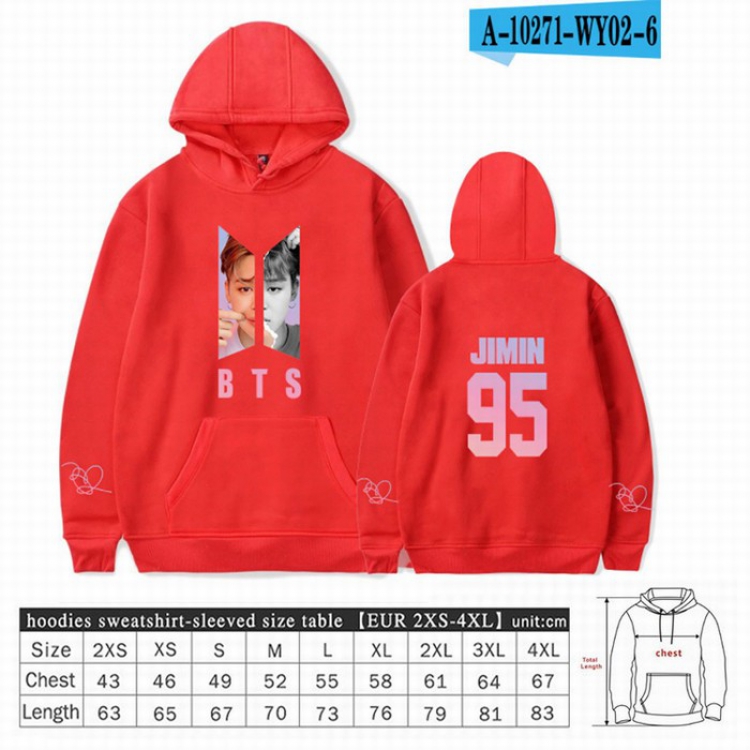 BTS Long sleeve Sweatshirt Hoodie 9 sizes from XXS to XXXXL price for 2 pcs preorder 3 days Style 13