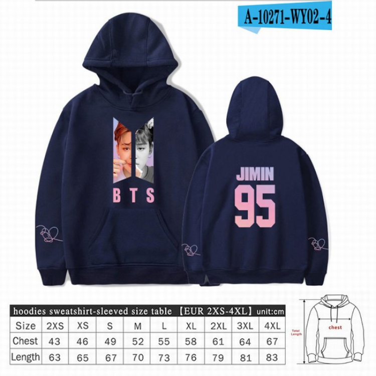 BTS Long sleeve Sweatshirt Hoodie 9 sizes from XXS to XXXXL price for 2 pcs preorder 3 days Style 12