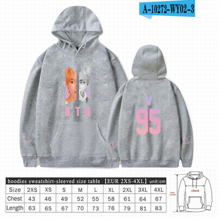 BTS Long sleeve Sweatshirt Hoodie 9 sizes from XXS to XXXXL price for 2 pcs preorder 3 days Style 10