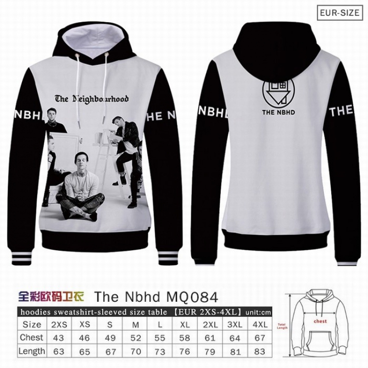 The Nbhd Full Color Patch pocket Sweatshirt Hoodie EUR SIZE 9 sizes from XXS to XXXXL MQO084