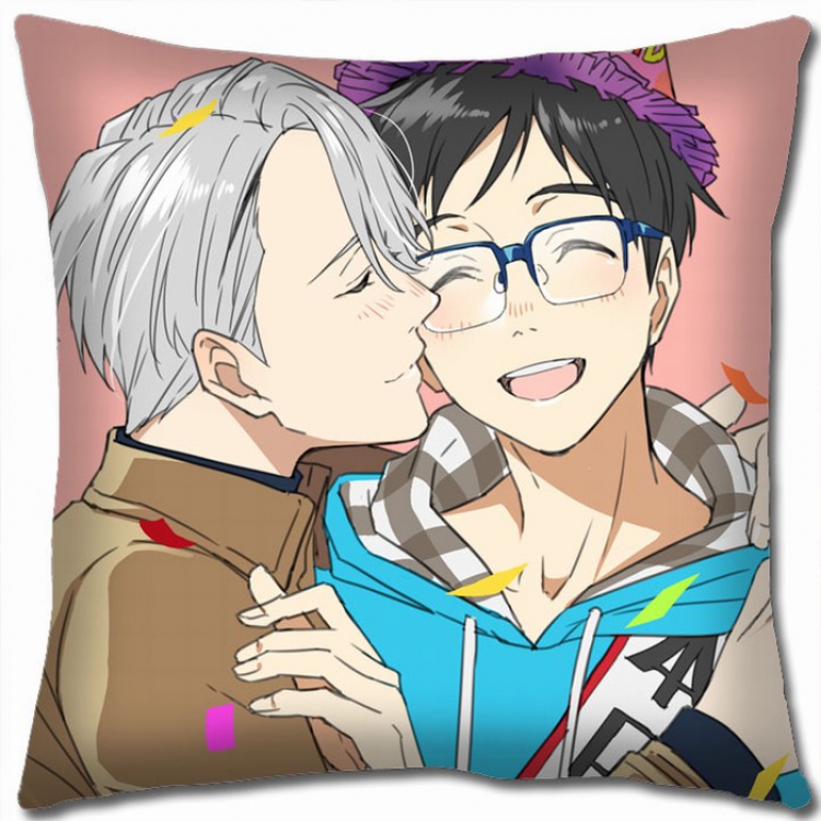 Yuri !!! on Ice Double-sided full color Pillow Cushion 45X45CM Y15-37 NO FILLING