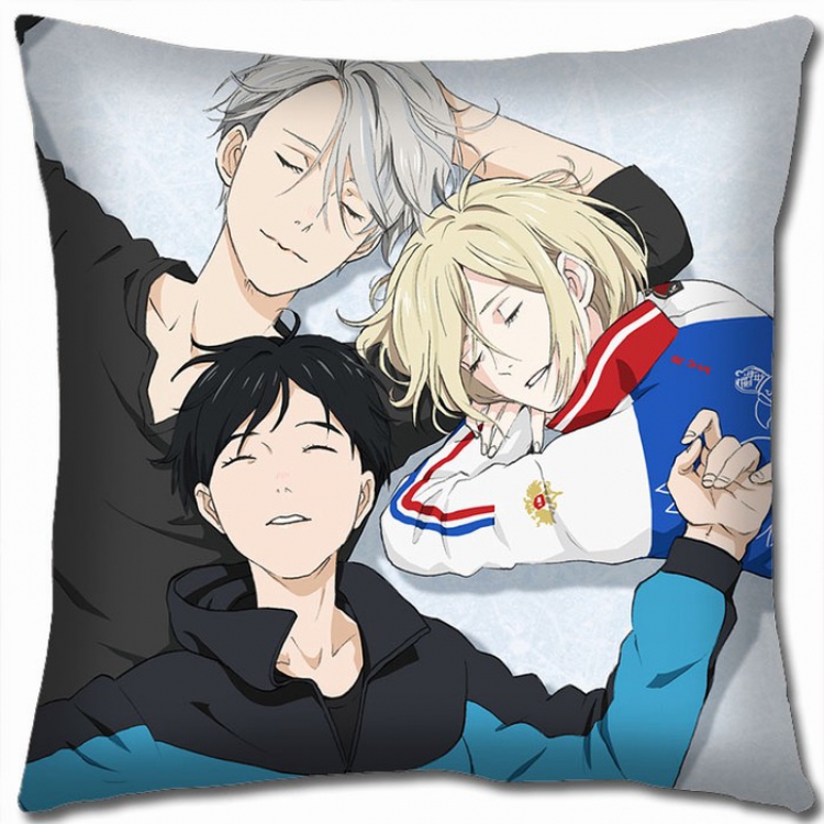 Yuri !!! on Ice Double-sided full color Pillow Cushion 45X45CM Y15-35 NO FILLING