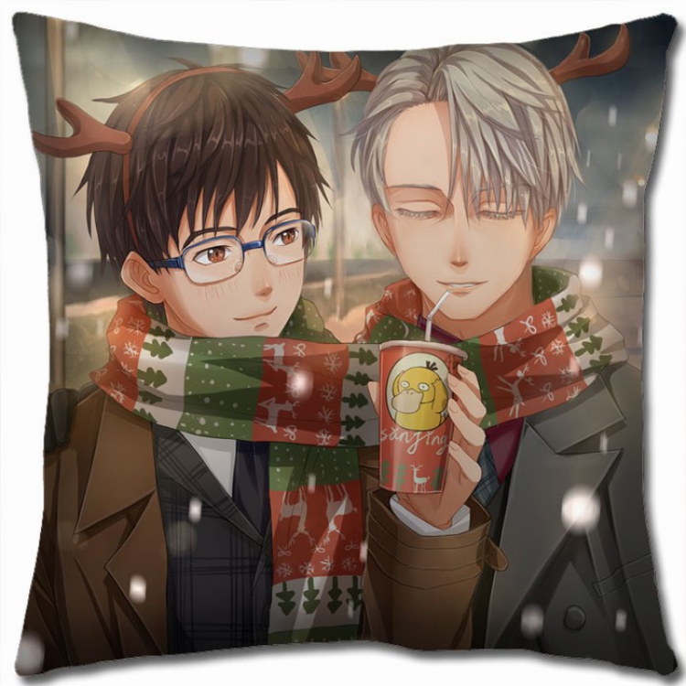 Yuri !!! on Ice Double-sided full color Pillow Cushion 45X45CM Y15-79 NO FILLING