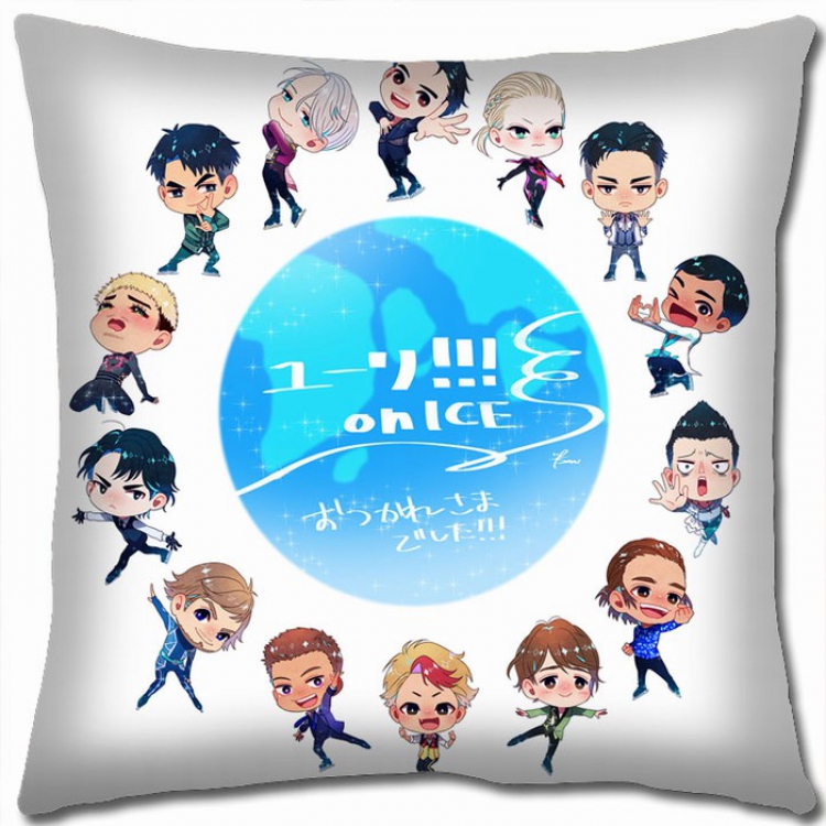 Yuri !!! on Ice Double-sided full color Pillow Cushion 45X45CM Y15-81 NO FILLING