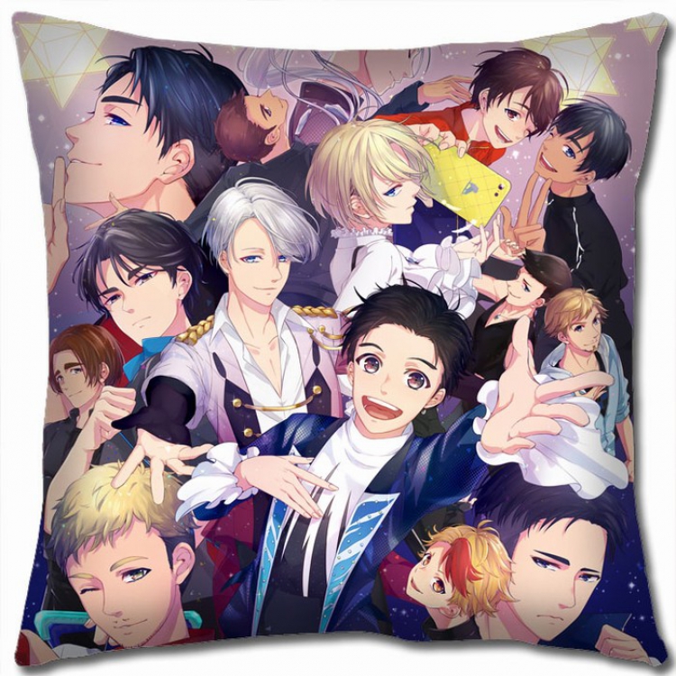 Yuri !!! on Ice Double-sided full color Pillow Cushion 45X45CM Y15-91 NO FILLING