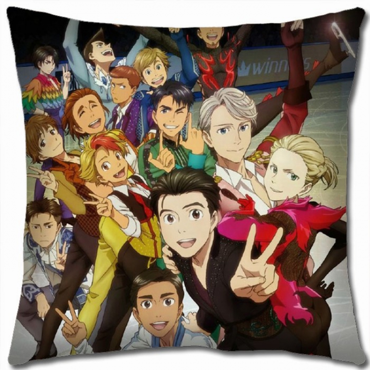 Yuri !!! on Ice Double-sided full color Pillow Cushion 45X45CM Y15-92 NO FILLING