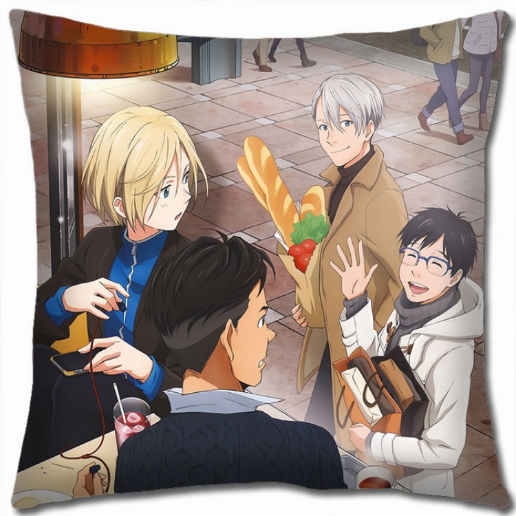 Yuri !!! on Ice Double-sided full color Pillow Cushion 45X45CM Y15-95 NO FILLING