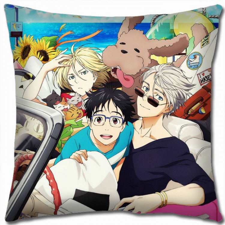 Yuri !!! on Ice Double-sided full color Pillow Cushion 45X45CM Y15-97 NO FILLING