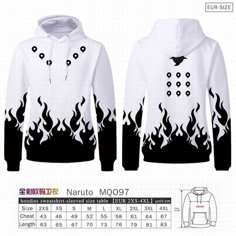 Naruto Full Color Patch pocket Sweatshirt Hoodie EUR SIZE 9 sizes from XXS to XXXXL MQO097