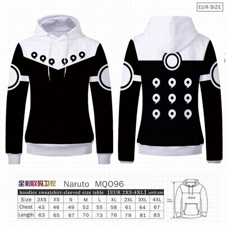 Naruto Full Color Patch pocket Sweatshirt Hoodie EUR SIZE 9 sizes from XXS to XXXXL MQO096