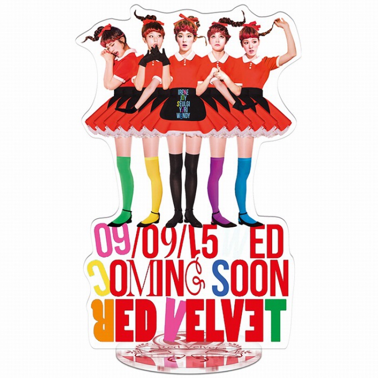 Red Velvet Acrylic Standing Plates 21CM Style G