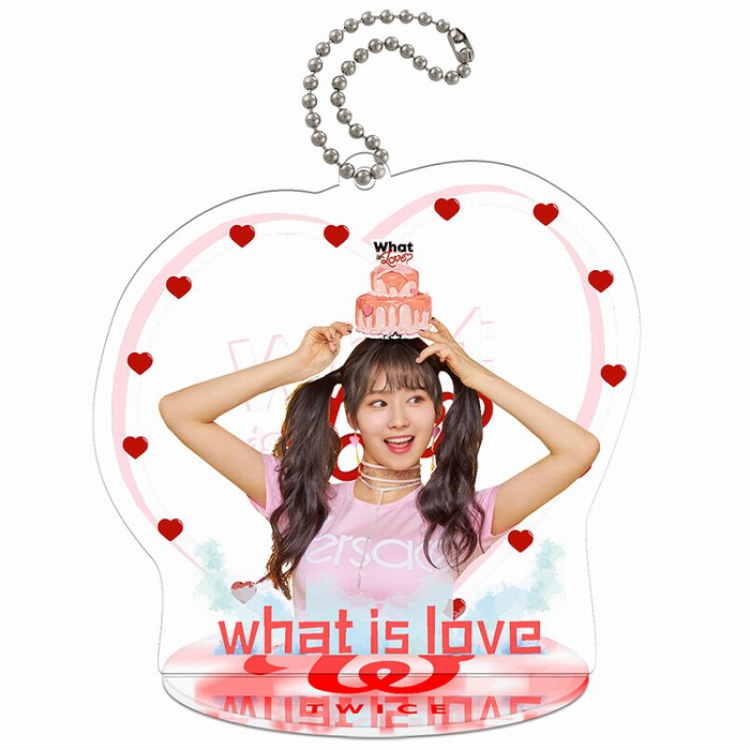 TWICE Small Standing Plates Acrylic keychain pendant 9-10CM Style H