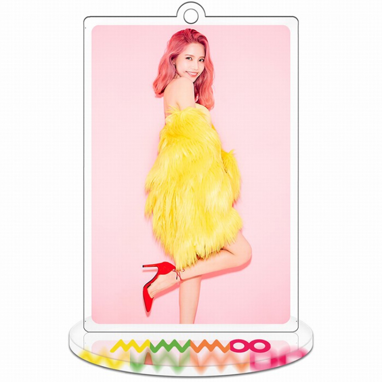 MAMAMOO Rectangular Small Standing Plates Acrylic keychain pendant 9-10CM Style A