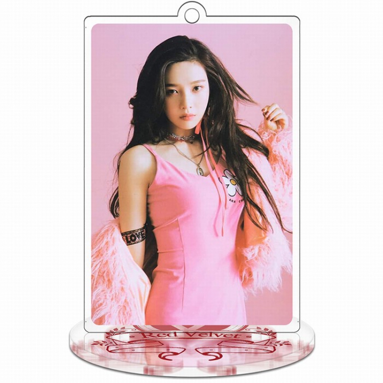 Red Velvet Rectangular Small Standing Plates Acrylic keychain pendant 9-10CM Style E