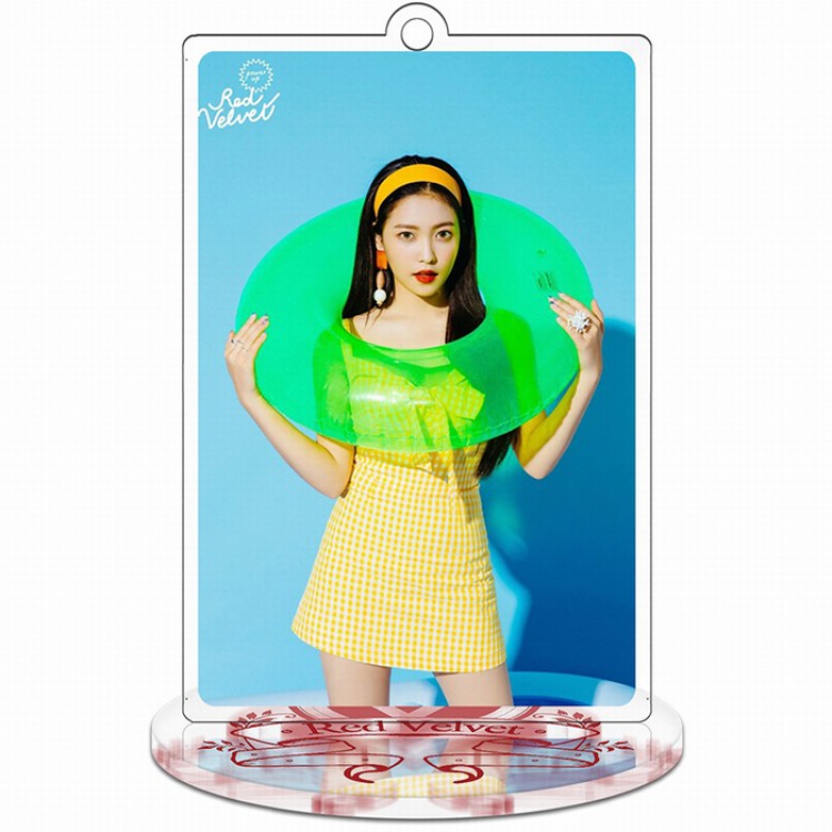 Red Velvet Rectangular Small Standing Plates Acrylic keychain pendant 9-10CM Style A