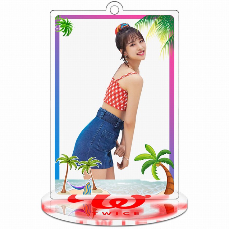 TWICE Rectangular Small Standing Plates Acrylic keychain pendant 9-10CM Style M