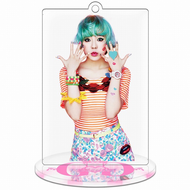 Girls Generation Rectangular Small Standing Plates Acrylic keychain pendant 9-10CM Style D