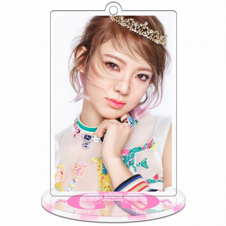 Girls Generation Rectangular Small Standing Plates Acrylic keychain pendant 9-10CM Style B