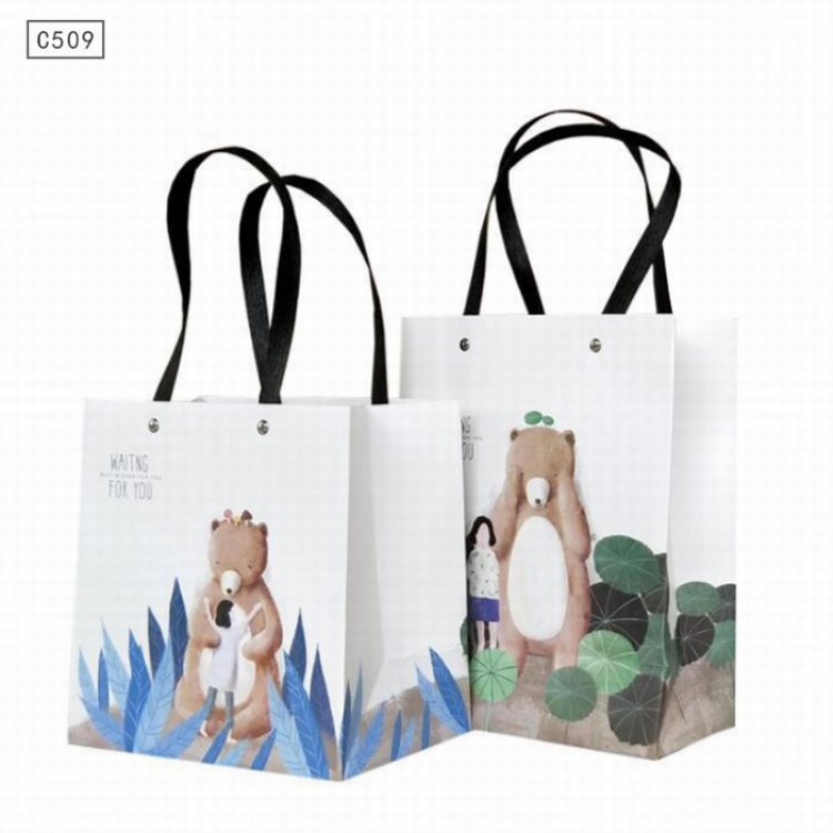 Cute panda C509 Paper bag Gift bag Hand bag price for 12 pcs 26X32X12CM