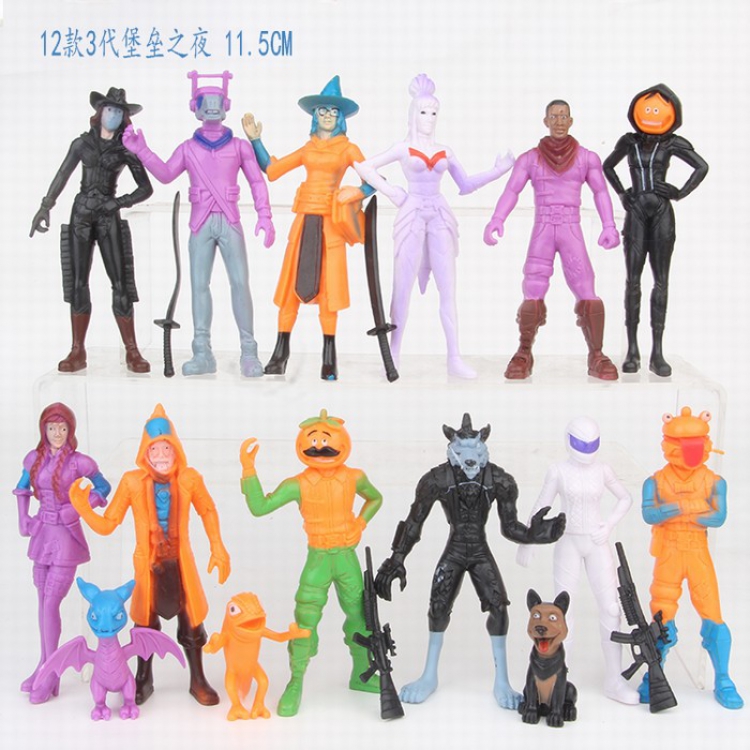 Fortnite Set of 12 models BB Bagged Figure Decoration 11.5CM