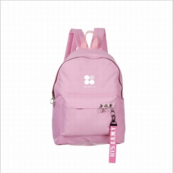 BTS Printed zipper nylon casua...