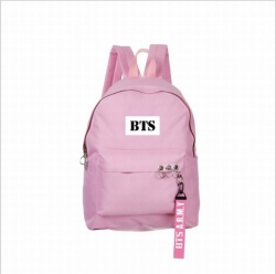 BTS Printed zipper nylon casua...