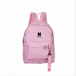 BTS Printed zipper nylon casua...
