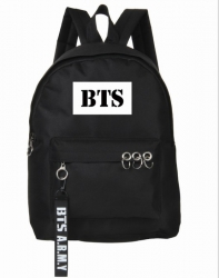 BTS Printed zipper nylon casua...