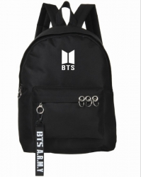 BTS Printed zipper nylon casua...