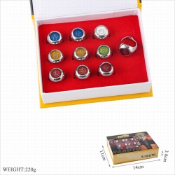 Naruto Ring a set of 10 Boxed ...