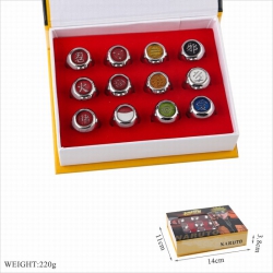 Naruto Ring a set of 12 Boxed ...